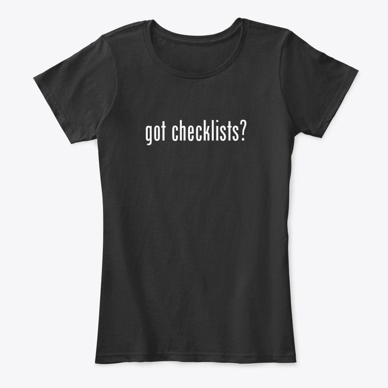 got checklists?  