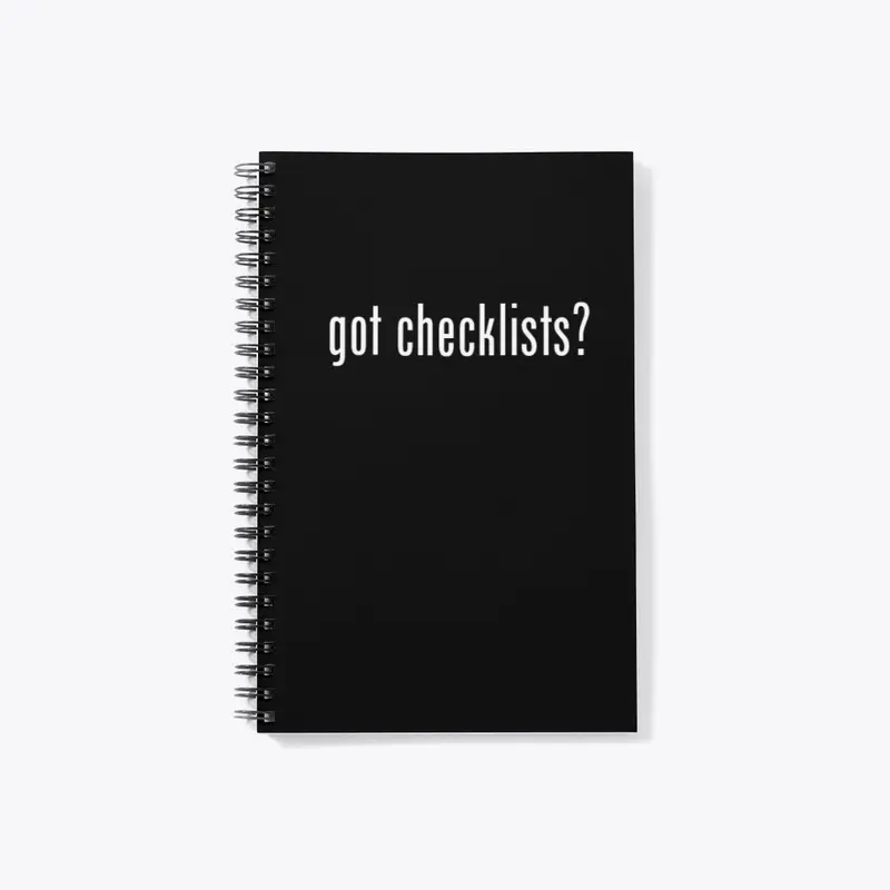 got checklists?  